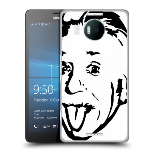 Дизайнерский пластиковый чехол для Microsoft Lumia 950 XL Альберт Эйнштейн