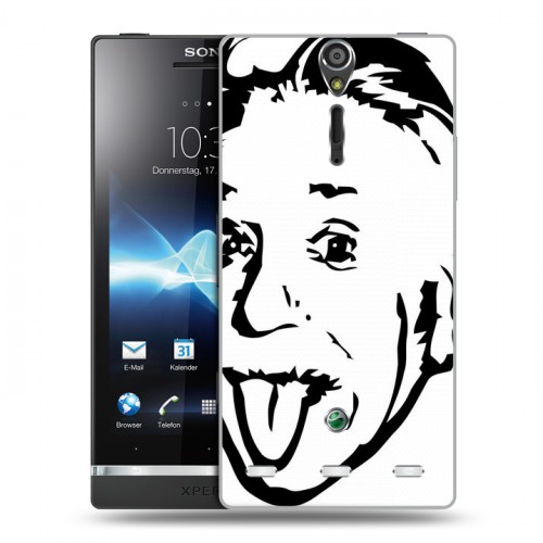 Дизайнерский пластиковый чехол для Sony Xperia S Альберт Эйнштейн