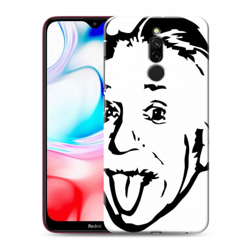 Дизайнерский пластиковый чехол для Xiaomi RedMi 8 Альберт Эйнштейн