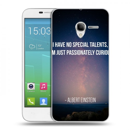 Дизайнерский силиконовый чехол для Alcatel One Touch POP 3 5 Альберт Эйнштейн