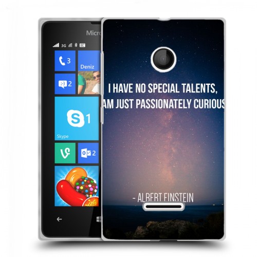 Дизайнерский пластиковый чехол для Microsoft Lumia 435 Альберт Эйнштейн