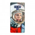 Дизайнерский силиконовый чехол для Samsung Galaxy Note 9 Юрий Гагарин