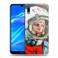 Дизайнерский пластиковый чехол для Huawei Y6 (2019) Юрий Гагарин