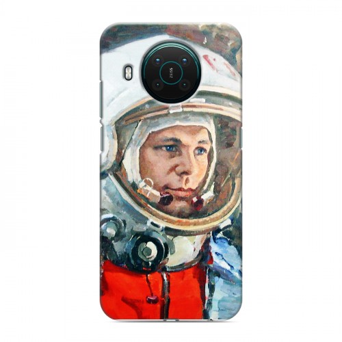 Дизайнерский пластиковый чехол для Nokia X10 Юрий Гагарин