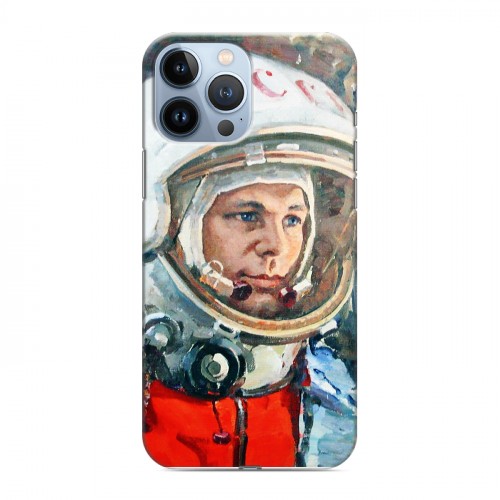Дизайнерский пластиковый чехол для Iphone 13 Pro Max Юрий Гагарин