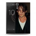 Дизайнерский пластиковый чехол для Sony Xperia XZs Джонни Депп