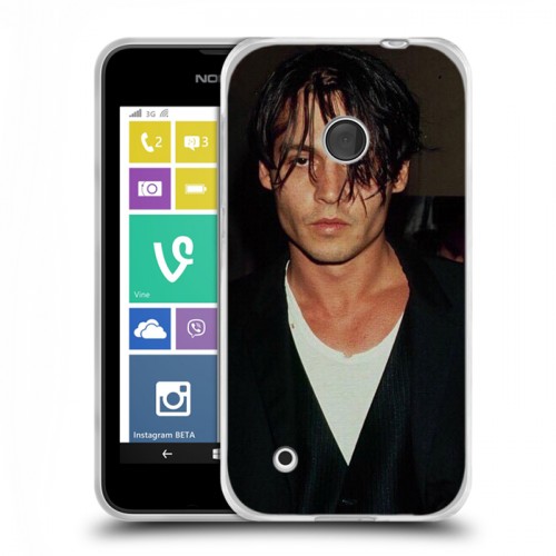 Дизайнерский пластиковый чехол для Nokia Lumia 530 Джонни Депп