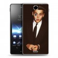 Дизайнерский пластиковый чехол для Sony Xperia TX Джонни Депп