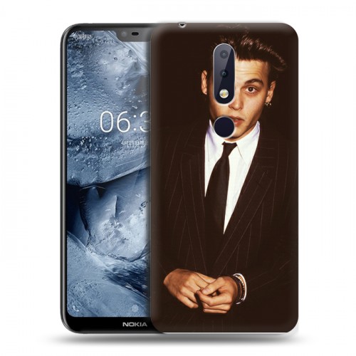 Дизайнерский пластиковый чехол для Nokia 6.1 Plus Джонни Депп