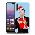 Дизайнерский силиконовый с усиленными углами чехол для Huawei P20 Pro Джонни Депп