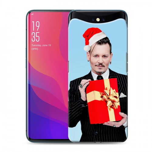 Дизайнерский силиконовый чехол для OPPO Find X Джонни Депп