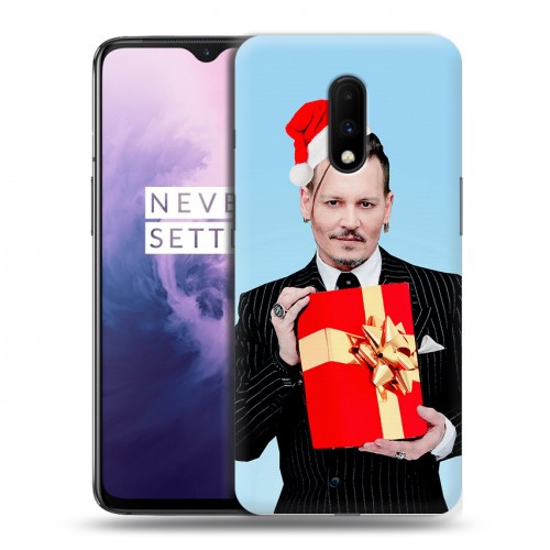 Дизайнерский пластиковый чехол для OnePlus 7 Джонни Депп