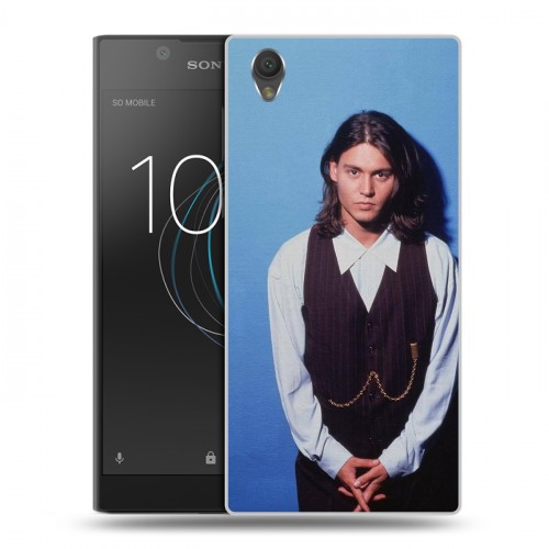 Дизайнерский пластиковый чехол для Sony Xperia L1 Джонни Депп