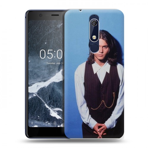 Дизайнерский пластиковый чехол для Nokia 5.1 Джонни Депп