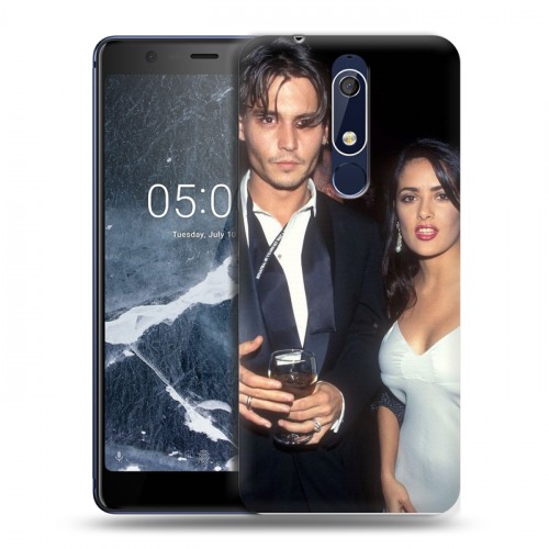 Дизайнерский пластиковый чехол для Nokia 5.1 Джонни Депп