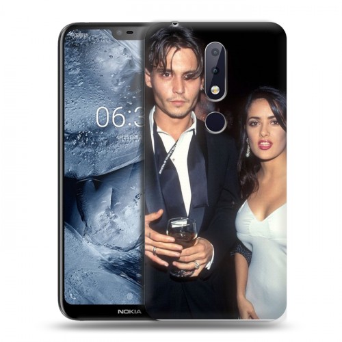 Дизайнерский пластиковый чехол для Nokia 6.1 Plus Джонни Депп