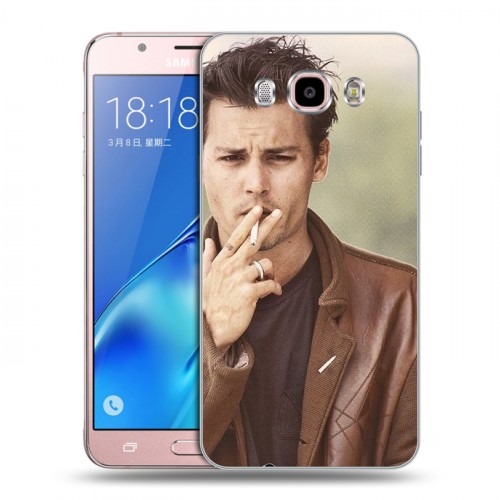 Дизайнерский силиконовый с усиленными углами чехол для Samsung Galaxy J5 (2016) Джонни Депп