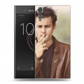 Дизайнерский пластиковый чехол для Sony Xperia XZs Джонни Депп