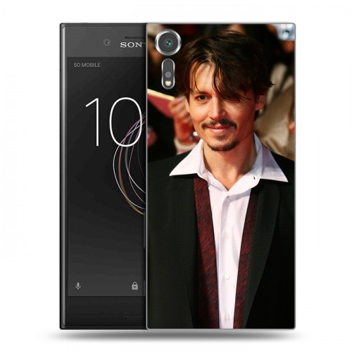 Дизайнерский пластиковый чехол для Sony Xperia XZs Джонни Депп