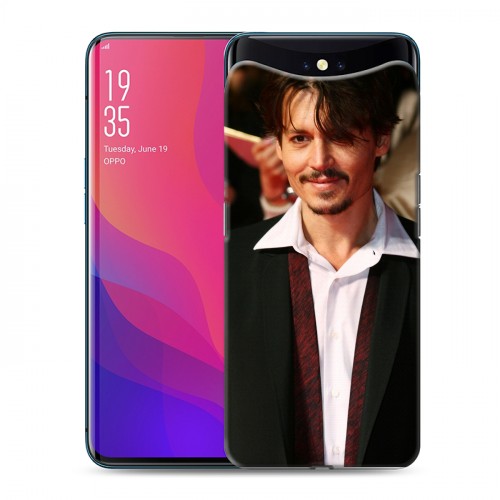 Дизайнерский силиконовый чехол для OPPO Find X Джонни Депп