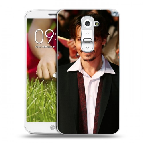 Дизайнерский пластиковый чехол для LG Optimus G2 mini Джонни Депп
