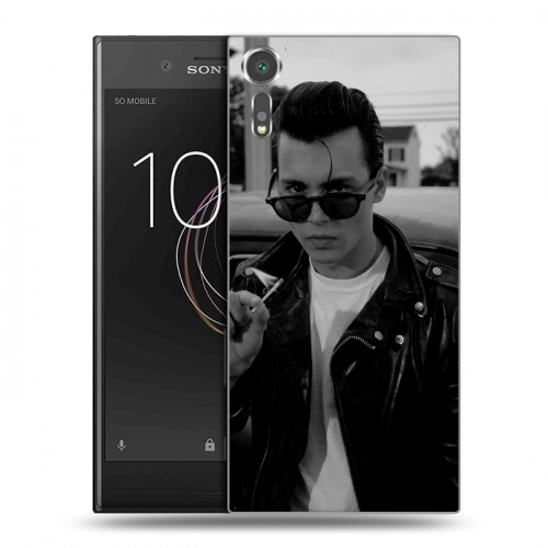 Дизайнерский пластиковый чехол для Sony Xperia XZs Джонни Депп