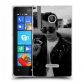 Дизайнерский пластиковый чехол для Microsoft Lumia 435 Джонни Депп