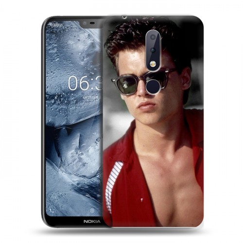 Дизайнерский силиконовый чехол для Nokia 6.1 Plus Джонни Депп