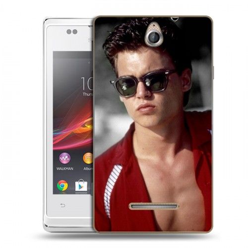 Дизайнерский пластиковый чехол для Sony Xperia E Джонни Депп