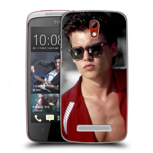 Дизайнерский пластиковый чехол для HTC Desire 500 Джонни Депп
