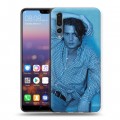 Дизайнерский силиконовый с усиленными углами чехол для Huawei P20 Pro Джонни Депп