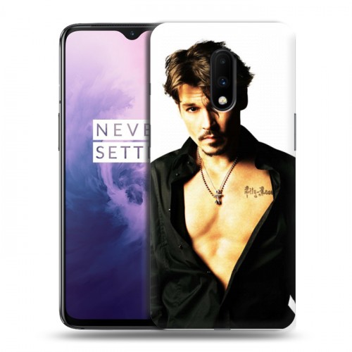 Дизайнерский пластиковый чехол для OnePlus 7 Джонни Депп