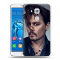 Дизайнерский пластиковый чехол для Huawei Nova Plus Джонни Депп