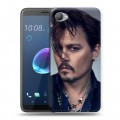 Дизайнерский пластиковый чехол для HTC Desire 12 Джонни Депп