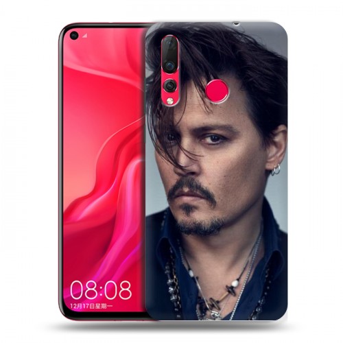 Дизайнерский пластиковый чехол для Huawei Nova 4 Джонни Депп