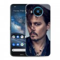 Дизайнерский силиконовый чехол для Nokia 8.3 Джонни Депп