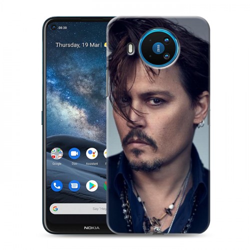 Дизайнерский силиконовый чехол для Nokia 8.3 Джонни Депп