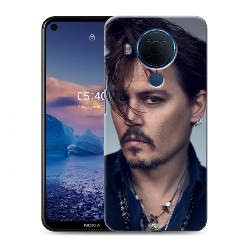 Дизайнерский силиконовый чехол для Nokia 5.4 Джонни Депп