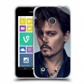 Дизайнерский пластиковый чехол для Nokia Lumia 530 Джонни Депп