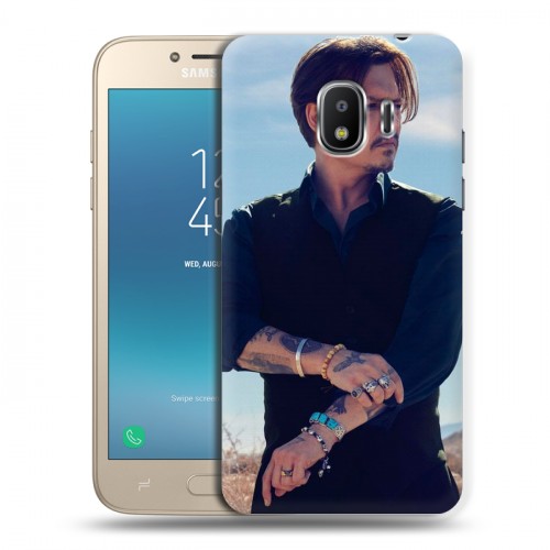 Дизайнерский пластиковый чехол для Samsung Galaxy J2 (2018) Джонни Депп