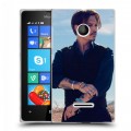 Дизайнерский пластиковый чехол для Microsoft Lumia 435 Джонни Депп