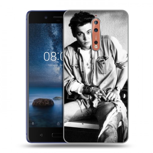 Дизайнерский пластиковый чехол для Nokia 8 Джонни Депп