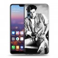 Дизайнерский силиконовый с усиленными углами чехол для Huawei P20 Pro Джонни Депп