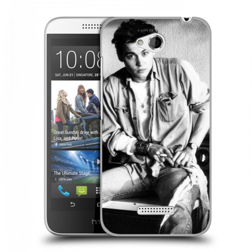 Дизайнерский пластиковый чехол для HTC Desire 616 Джонни Депп