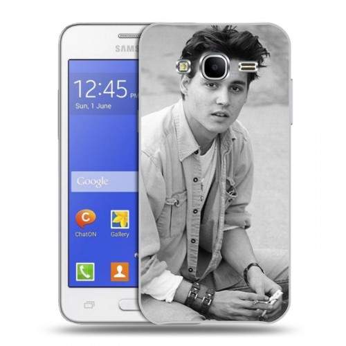 Дизайнерский силиконовый чехол для Samsung Galaxy J7 Джонни Депп