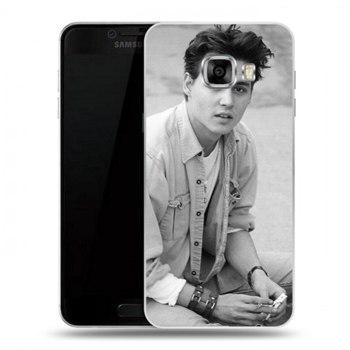 Дизайнерский пластиковый чехол для Samsung Galaxy C5 Джонни Депп