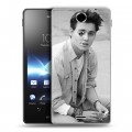 Дизайнерский пластиковый чехол для Sony Xperia TX Джонни Депп