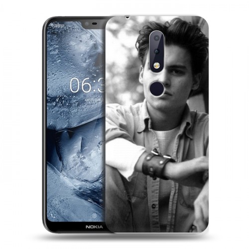 Дизайнерский пластиковый чехол для Nokia 6.1 Plus Джонни Депп