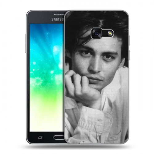 Дизайнерский силиконовый с усиленными углами чехол для Samsung Galaxy A3 (2017) Джонни Депп