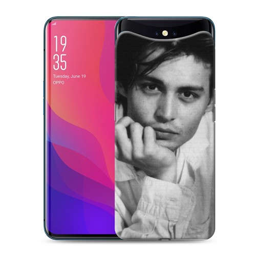 Дизайнерский силиконовый чехол для OPPO Find X Джонни Депп